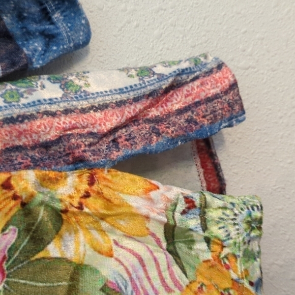 Soft Surroundings Ashbury Floral Velvet Blouse Tunic Top art to wear - Picture 7 of 10